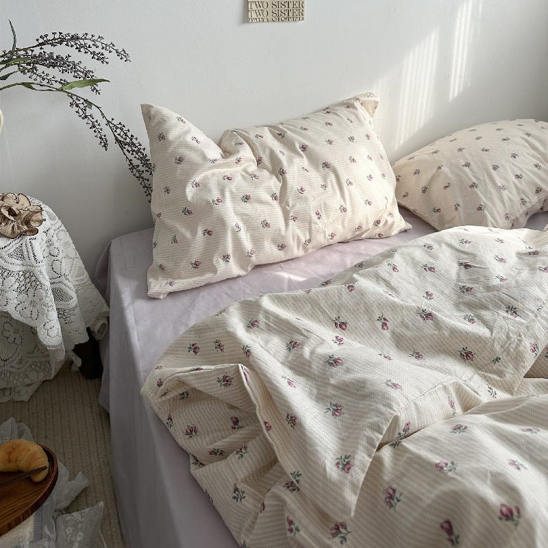  - Ever Lasting - Soft Floral Small Room Bedding Set / Purple - Bedding Set - Ever Lasting