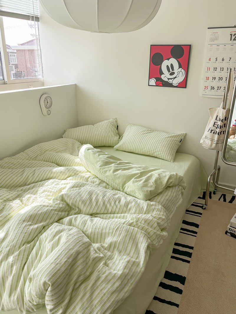  - Ever Lasting - Soft Jacquard Bedding Set / Yellow - Bedding Set - Ever Lasting