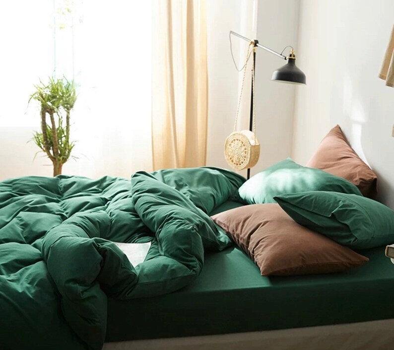  - Ever Lasting - Solid Bedding Set / Forest Green - Bedding Set - Ever Lasting