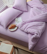 Solid Bedding Set / Melon Green Purple Small Flat
