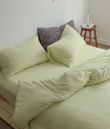 Solid Bedding Set / Melon Green Small Flat