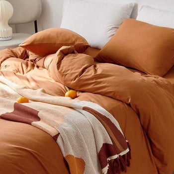 Solid Bedding Set / Pumpkin Orange