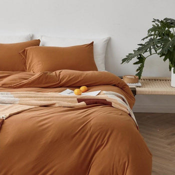 Solid Bedding Set / Pumpkin Orange