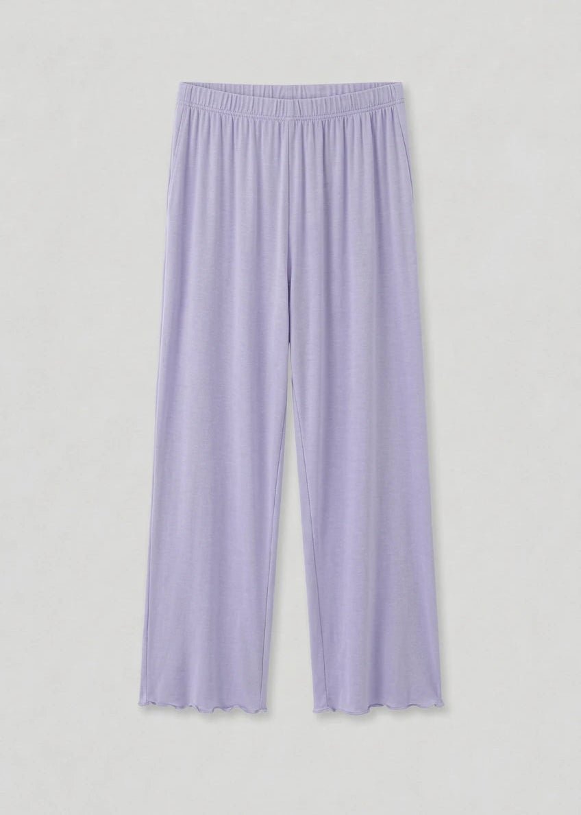  - Ever Lasting - Solid Ruffle V Tank and Long Pants with Cardigan Modal Pajama Set - Pajamas - Ever Lasting