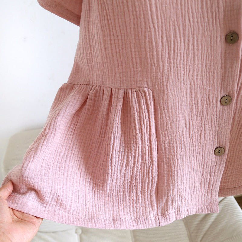 -Ever Lasting - Somnia Shorts & Long-Pant V-Neck Pajama Set / Pink -Pajamas -Ever Lasting