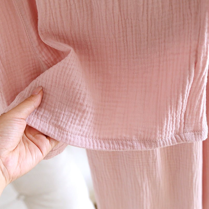 -Ever Lasting - Somnia Shorts & Long-Pant V-Neck Pajama Set / Pink -Pajamas -Ever Lasting
