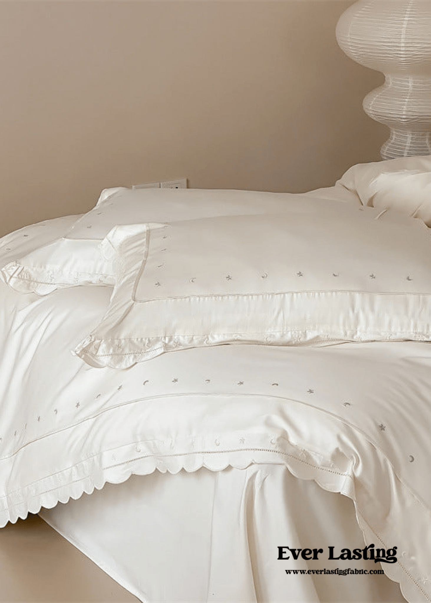  - Ever Lasting - Star Gaze Short Cake Ruffle Bedding Set / Purple - Bedding Set - Ever Lasting