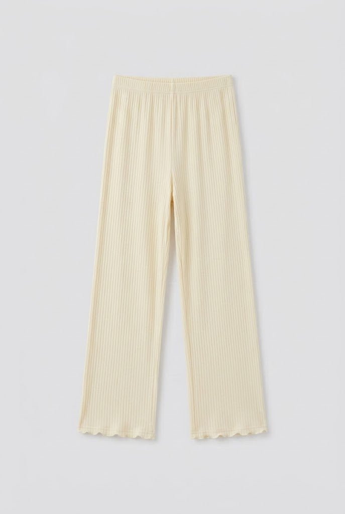 -Ever Lasting - Stardust Long-Sleeve Top Pajama Set / Beige -Pajamas -Ever Lasting