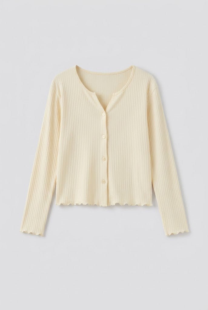 -Ever Lasting - Stardust Long-Sleeve Top Pajama Set / Beige -Pajamas -Ever Lasting