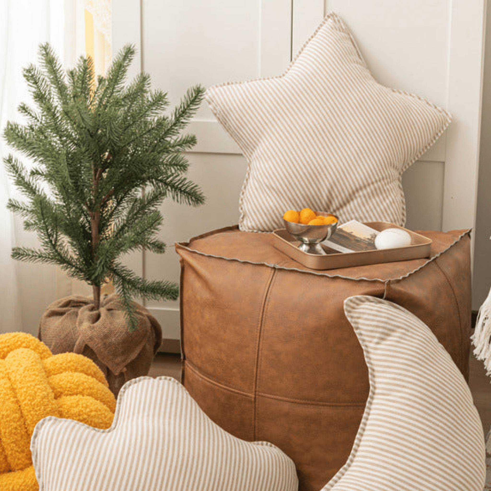  - Ever Lasting - Starry Night Beige Stripe Pillow Set / Cloud - Pillow - Ever Lasting