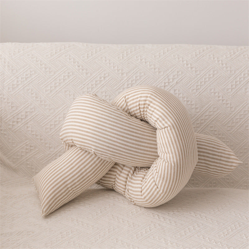 Starry Night Beige Stripe Pillow Set / Cloud Twist