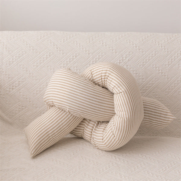 Starry Night Beige Stripe Pillow Set / Twist