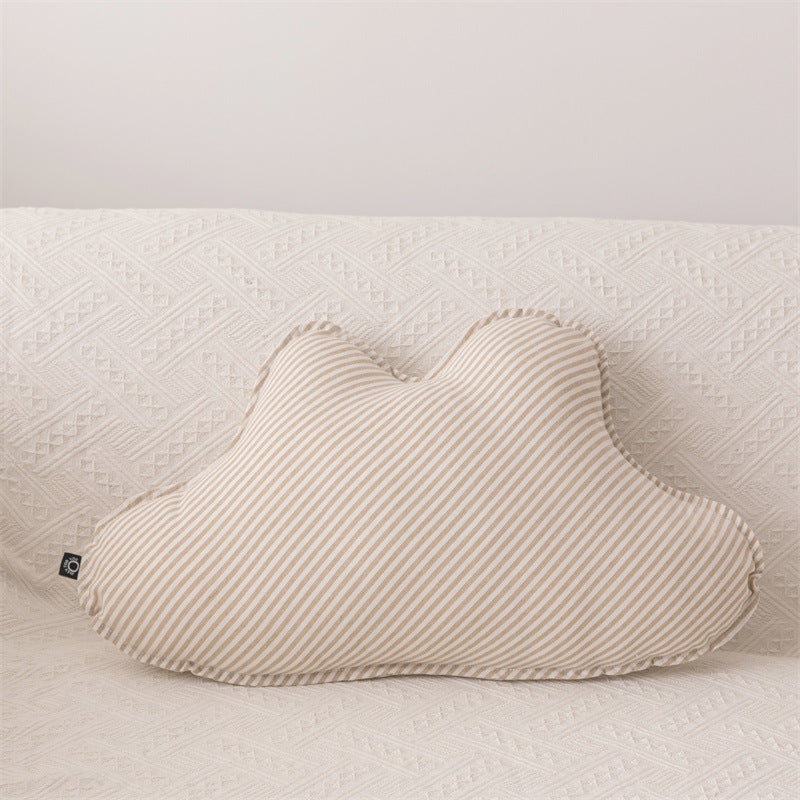 Starry Night Beige Stripe Pillow Set / Twist Cloud