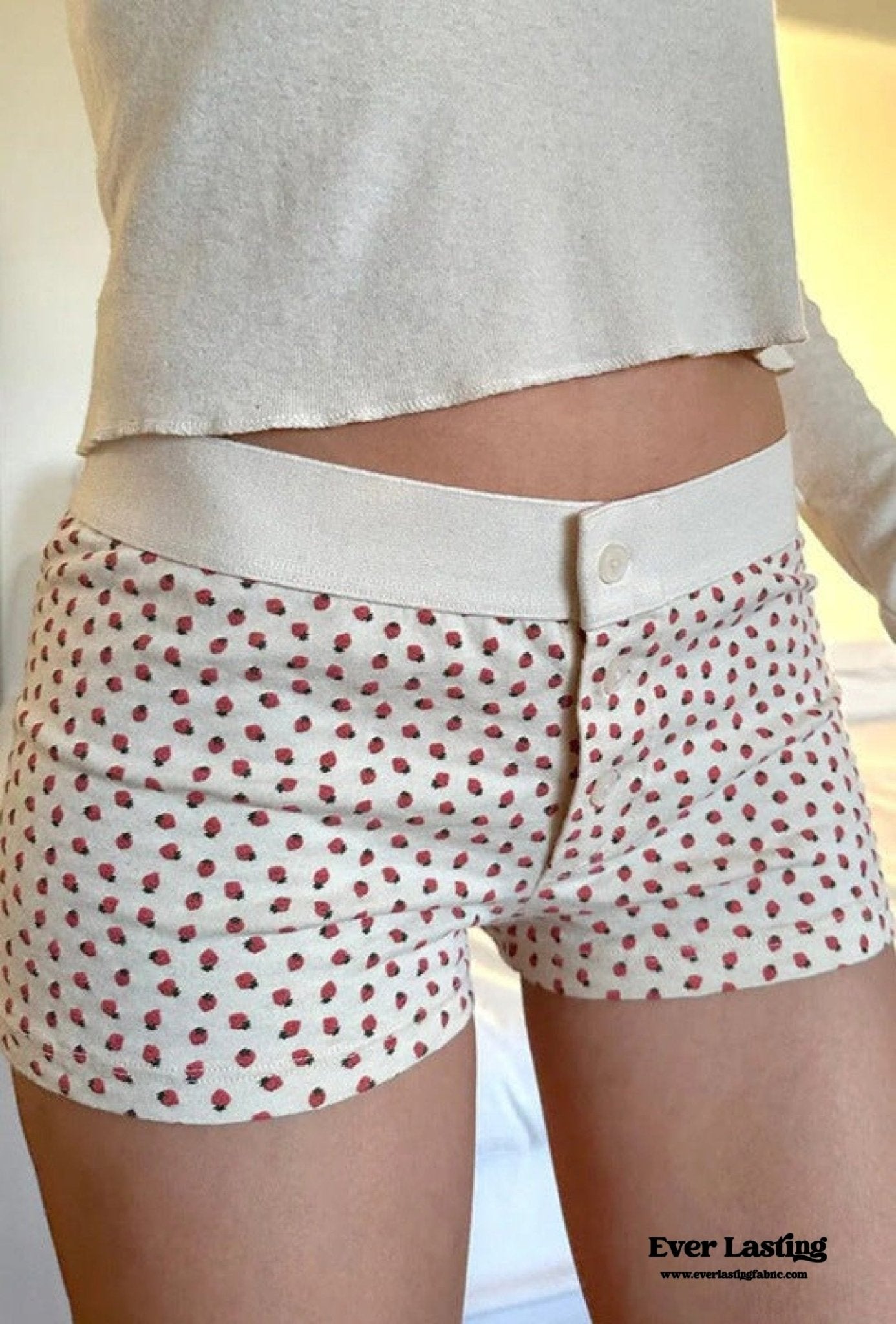 Strawberry Pajama Boyshorts - Ever Lasting