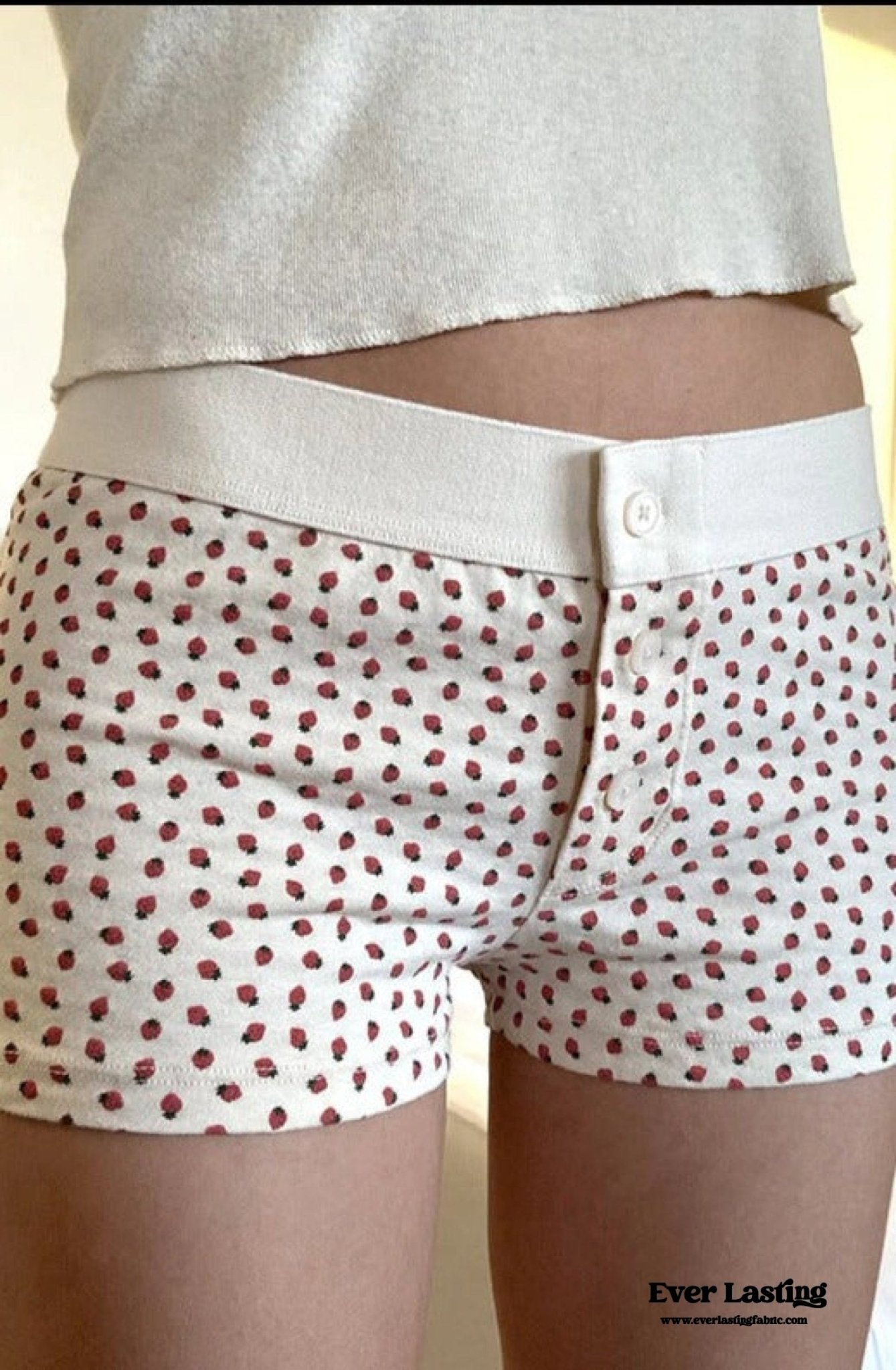 Strawberry Pajama Boyshorts - Ever Lasting