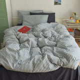 Stripe Bedding Set / Orange Blue Small Flat