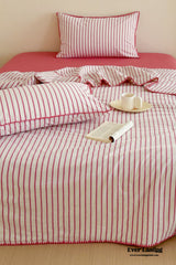 Stripe Breathable Blanket Set / Hot Pink Blankets