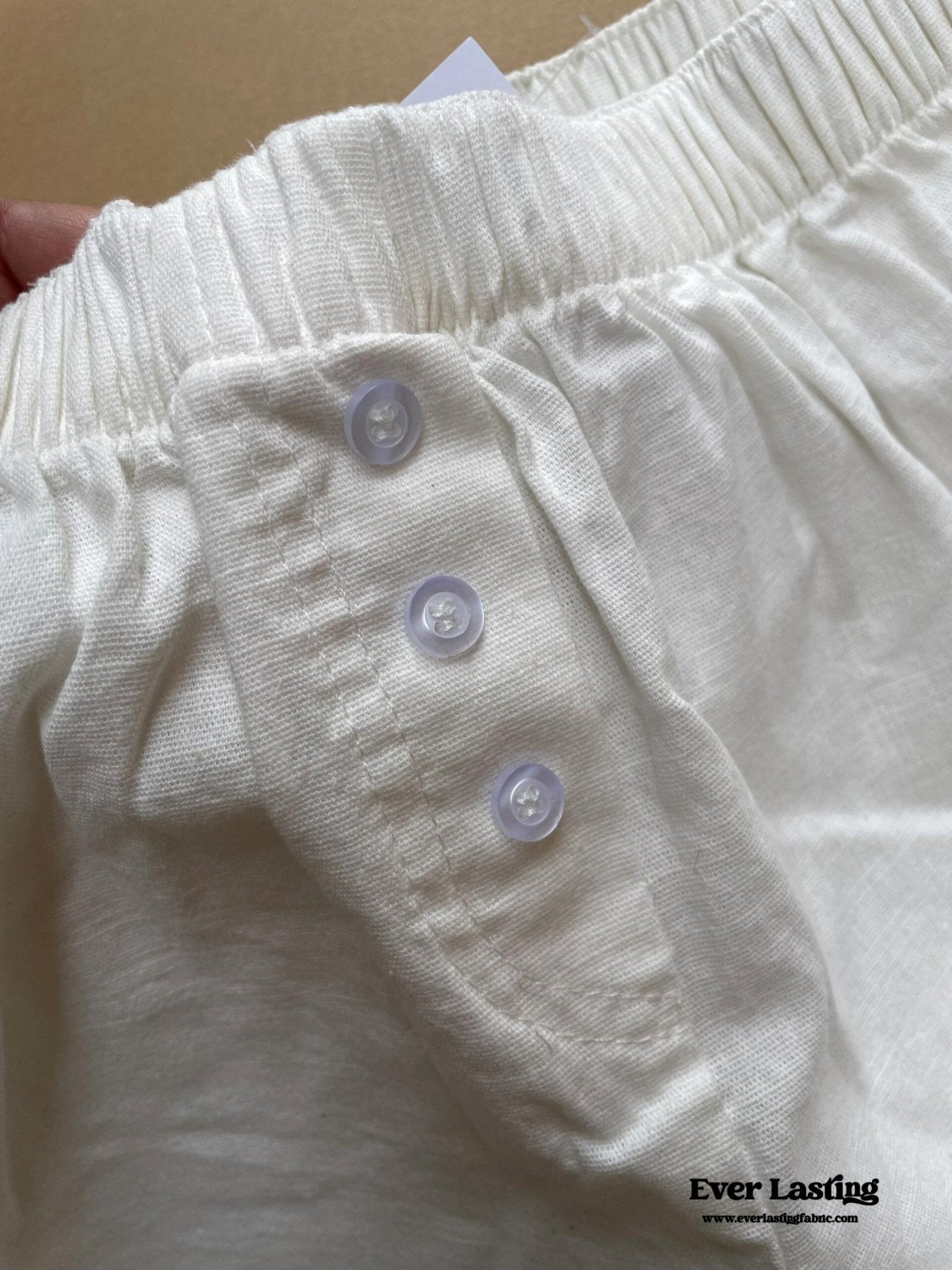 Stripe Ribbon Bow Lace Pajama Boxer Shorts / Blue - Ever Lasting