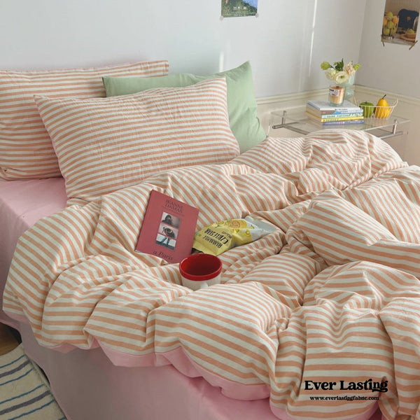 Stripe Bedding Set / Orange