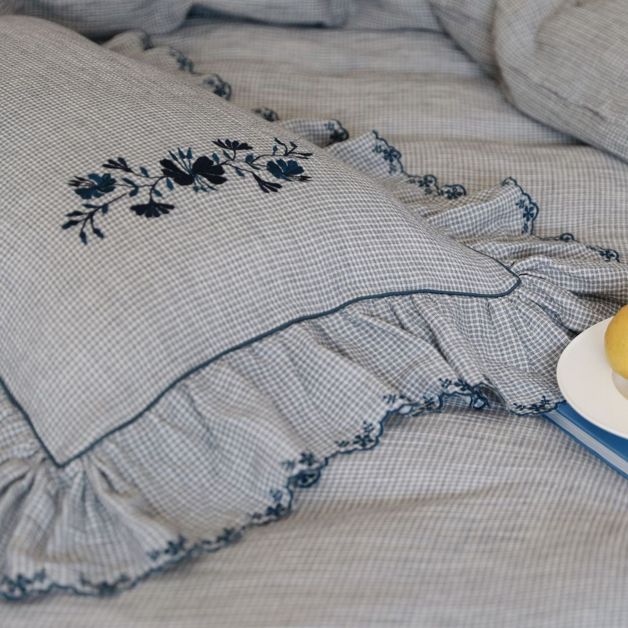 -Ever Lasting - Sutton Gingham Lace Bedding Bundle -Bedding Bundle -Ever Lasting