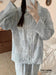 Long Sleeve/Pant Pajamas – Blue Floral