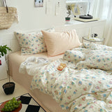 Sweet Floral Bedding Bundle Cream / Small Fitted