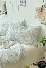 Sweet Floral Bedding Set / Blue