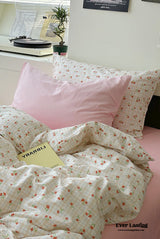 Sweet Floral Bedding Set / Cream