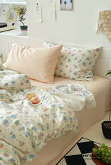 Sweet Floral Bedding Set / Cream