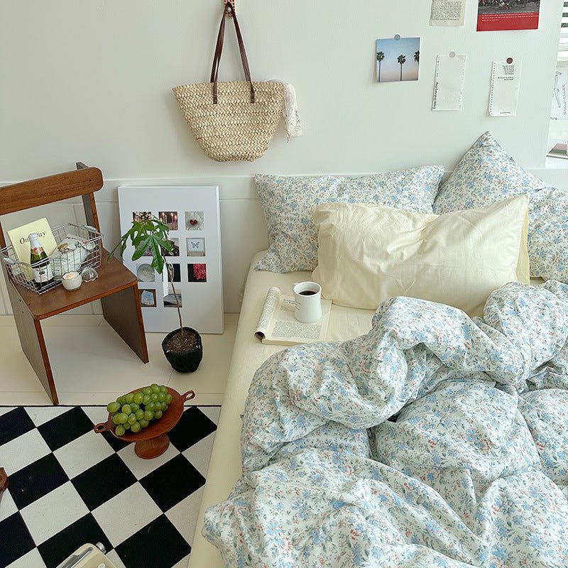  - Ever Lasting - Sweet Floral Bedding Set / Cream - Bedding Set - Ever Lasting