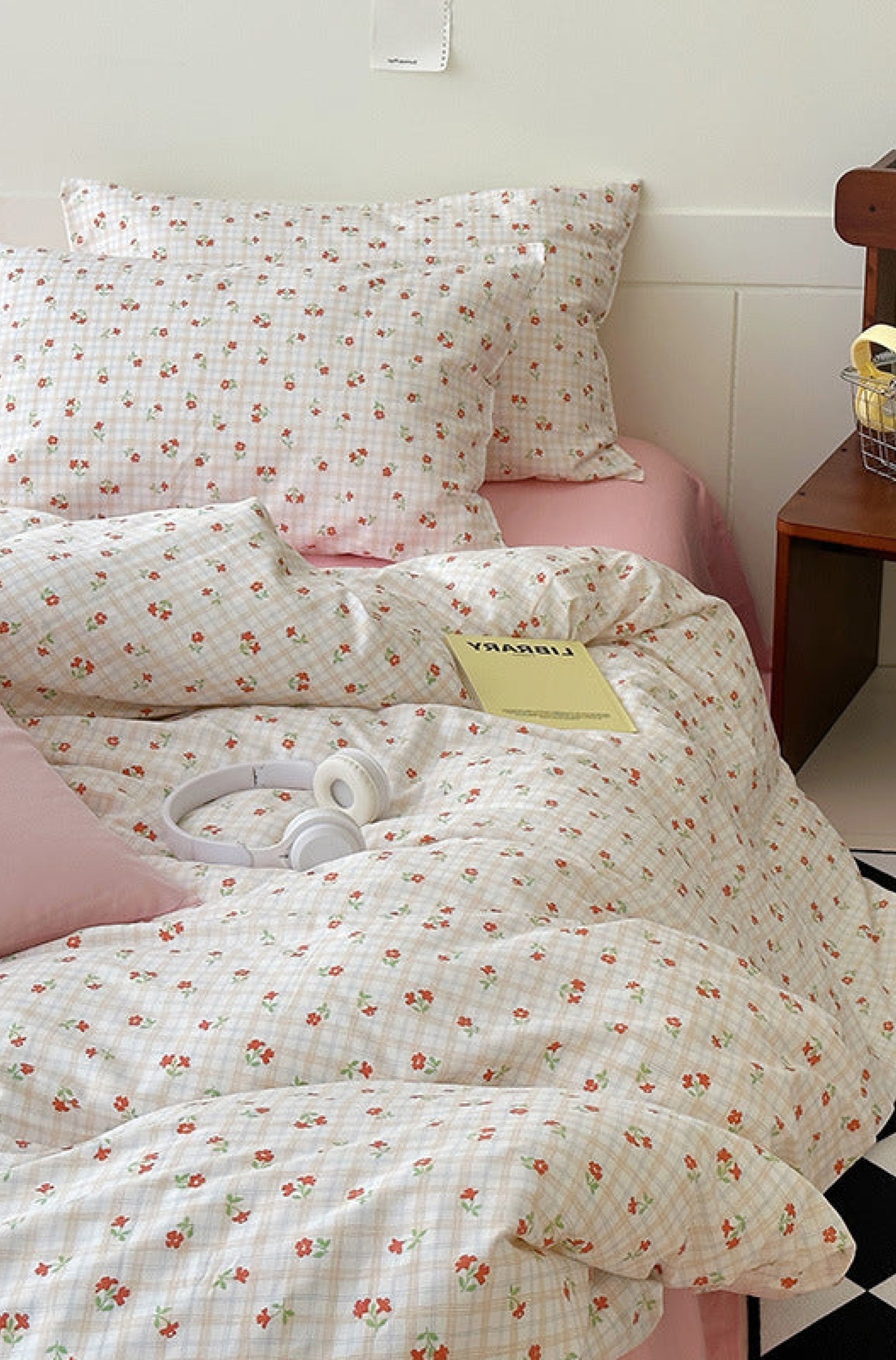  - Ever Lasting - Sweet Floral Bedding Set / Cream - Bedding Set - Ever Lasting