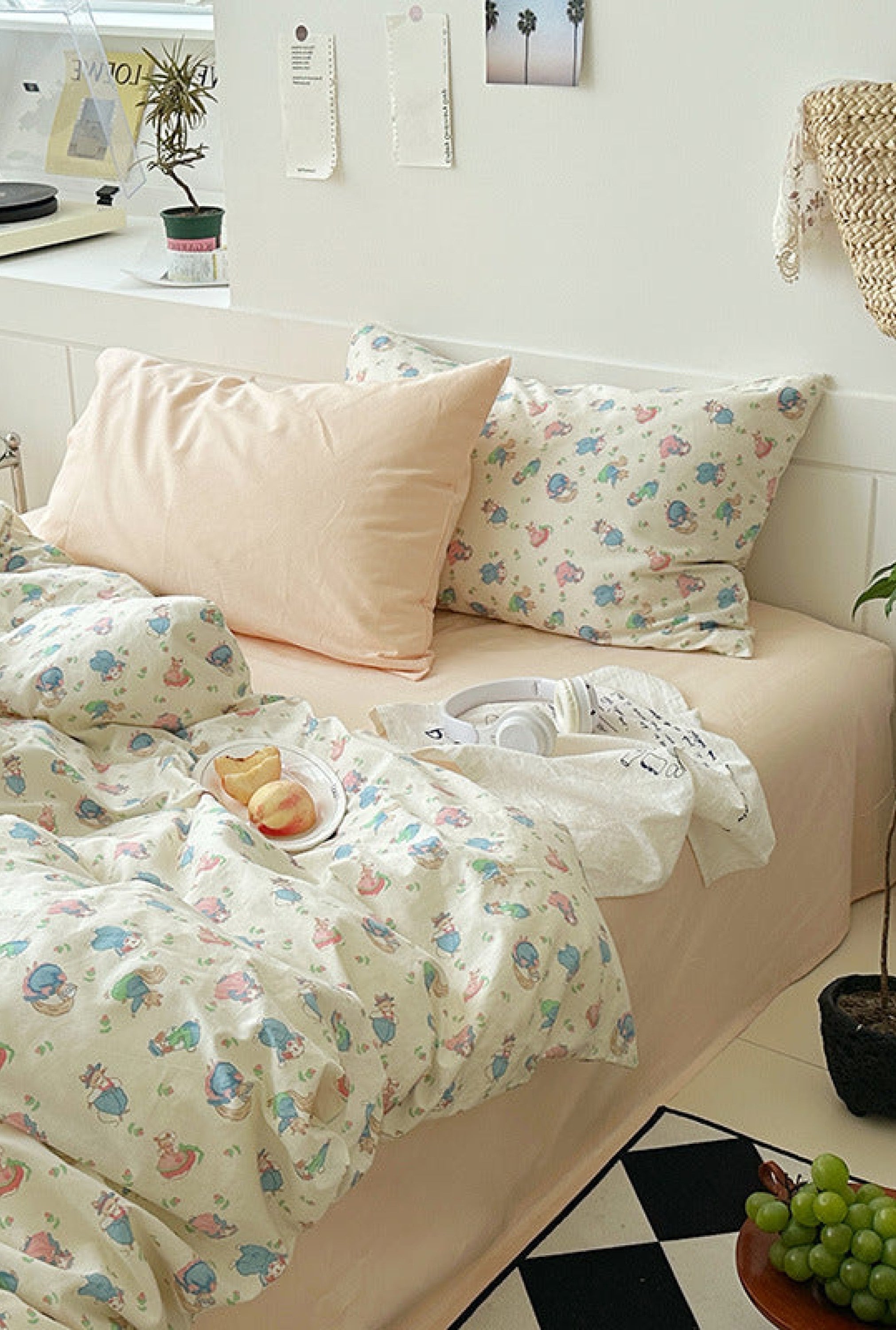  - Ever Lasting - Sweet Floral Bedding Set / Cream - Bedding Set - Ever Lasting