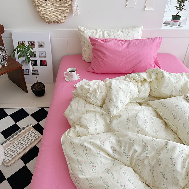  - Ever Lasting - Sweet Floral Bedding Set / Floral Blue - Bedding Set - Ever Lasting