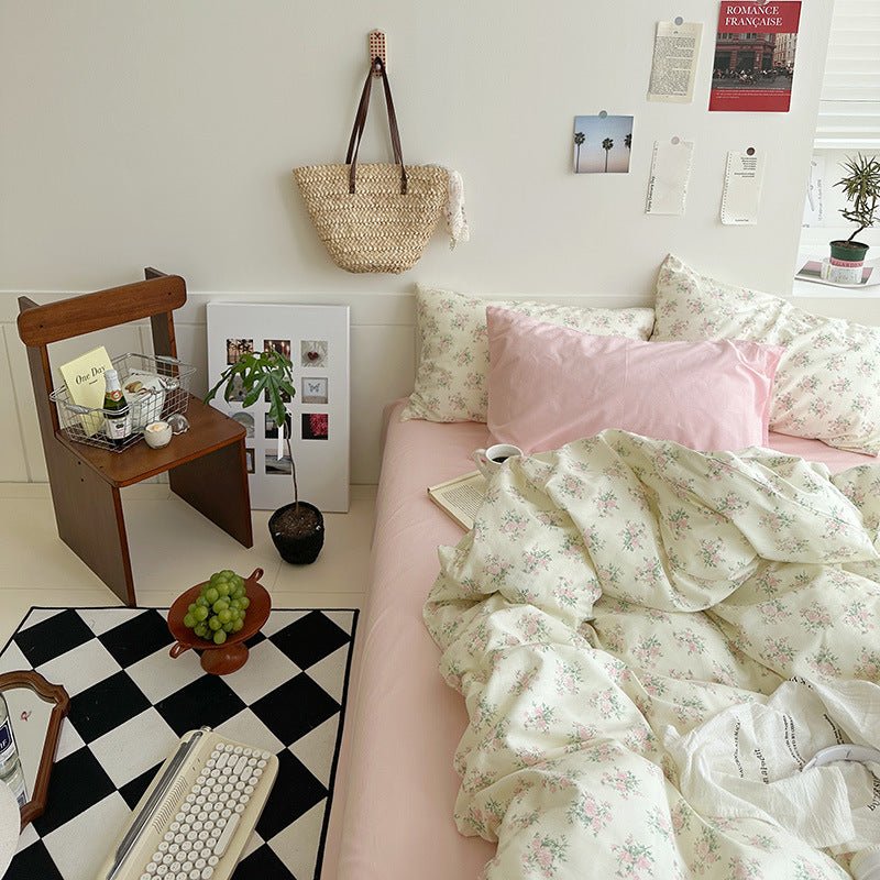  - Ever Lasting - Sweet Floral Bedding Set / Floral Blue - Bedding Set - Ever Lasting