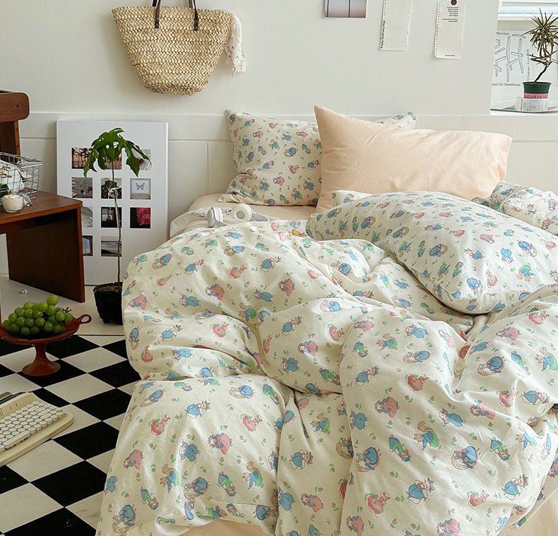  - Ever Lasting - Sweet Floral Bedding Set / Pink - Bedding Set - Ever Lasting
