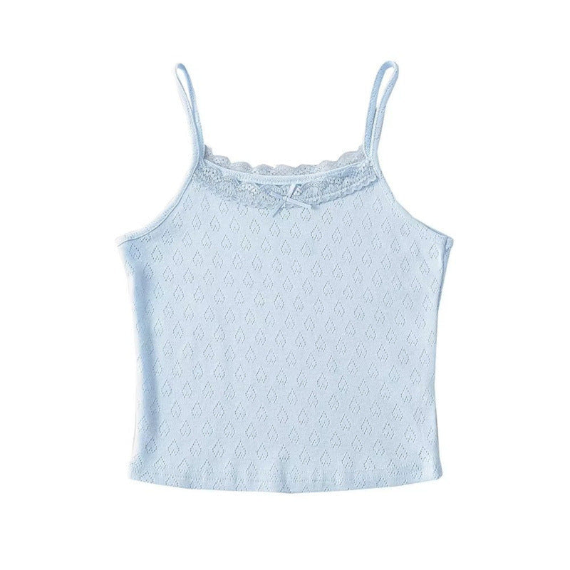 Jenna Padded Camisole Top in Blue