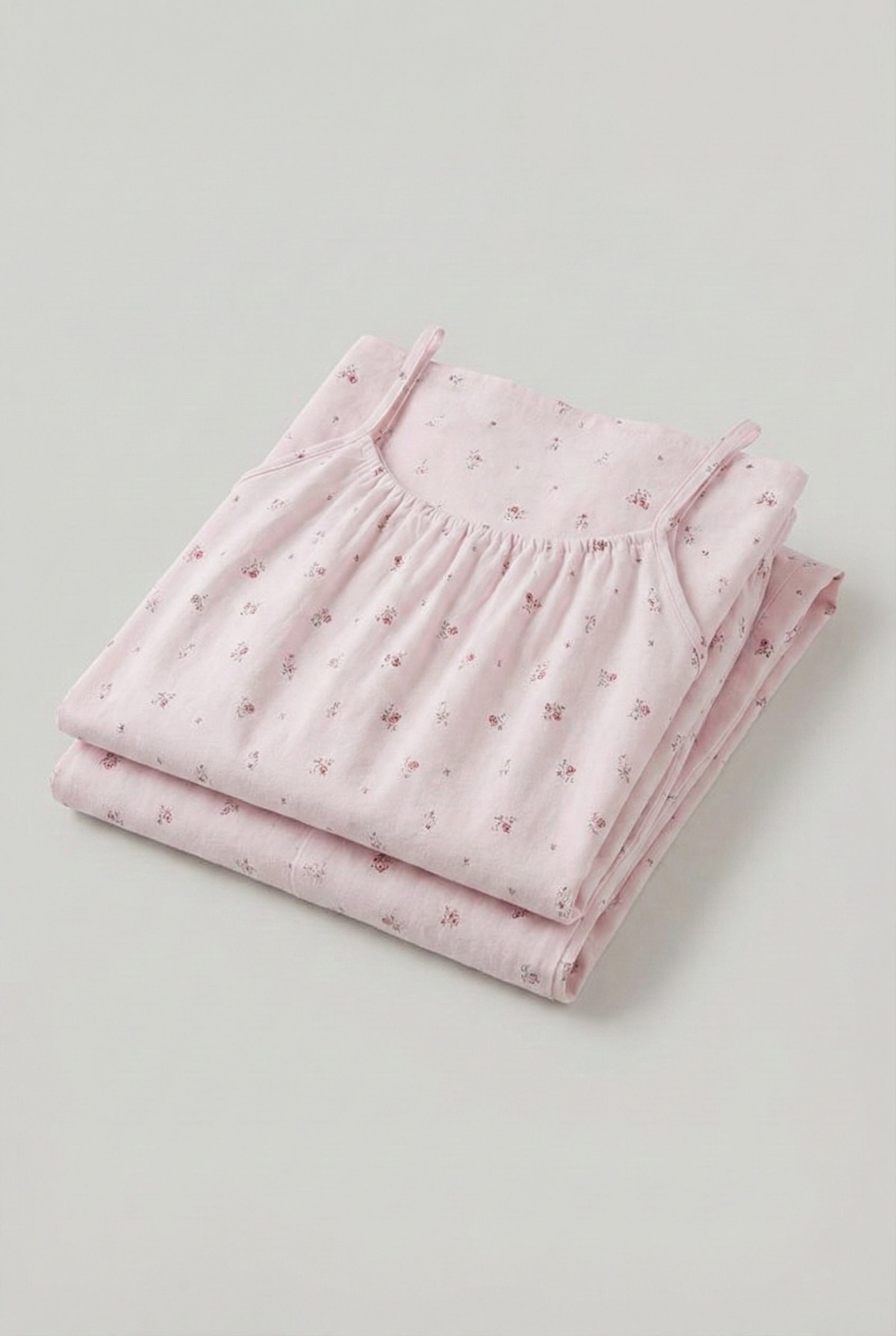  - Ever Lasting - Sylvie Cotton Camisole Floral Pajama Set / Pink - Pajamas - Ever Lasting