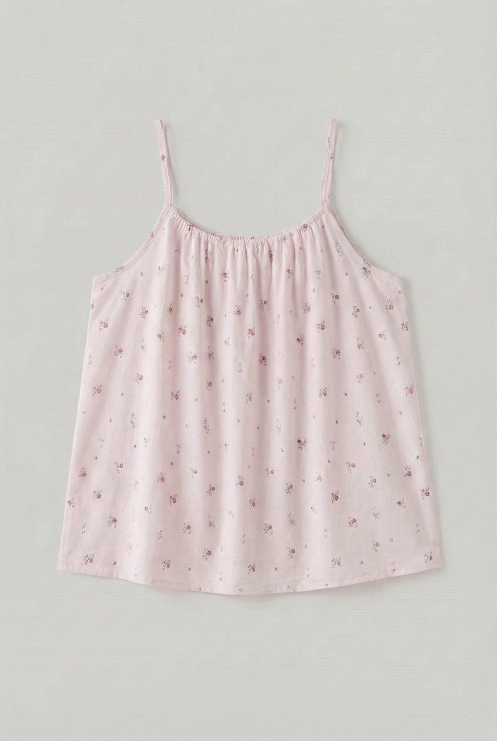  - Ever Lasting - Sylvie Cotton Camisole Floral Pajama Set / Pink - Pajamas - Ever Lasting