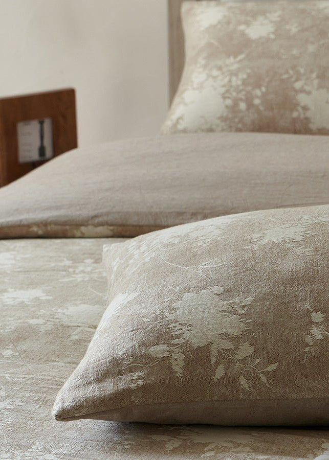  - Ever Lasting - Talia Jacquard Bedding Set / Beige - Bedding Set - Ever Lasting