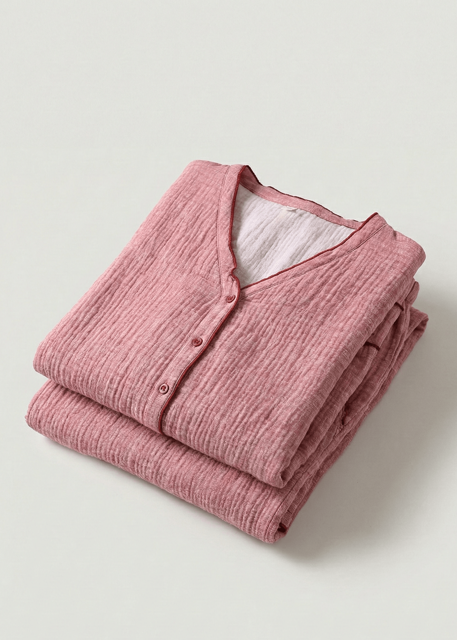  - Ever Lasting - Tamsin Long Sleeved Pajama Set / Pink - Pajamas - Ever Lasting