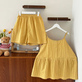 Tank Shorts Pajama Set (4 Colors) Yellow / Small/Medium Pajamas