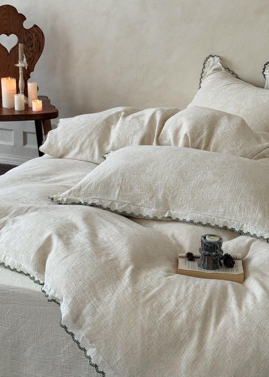  - Ever Lasting - Tatiana Lace Jacquard Bedding Bundle - Bedding Bundle - Ever Lasting
