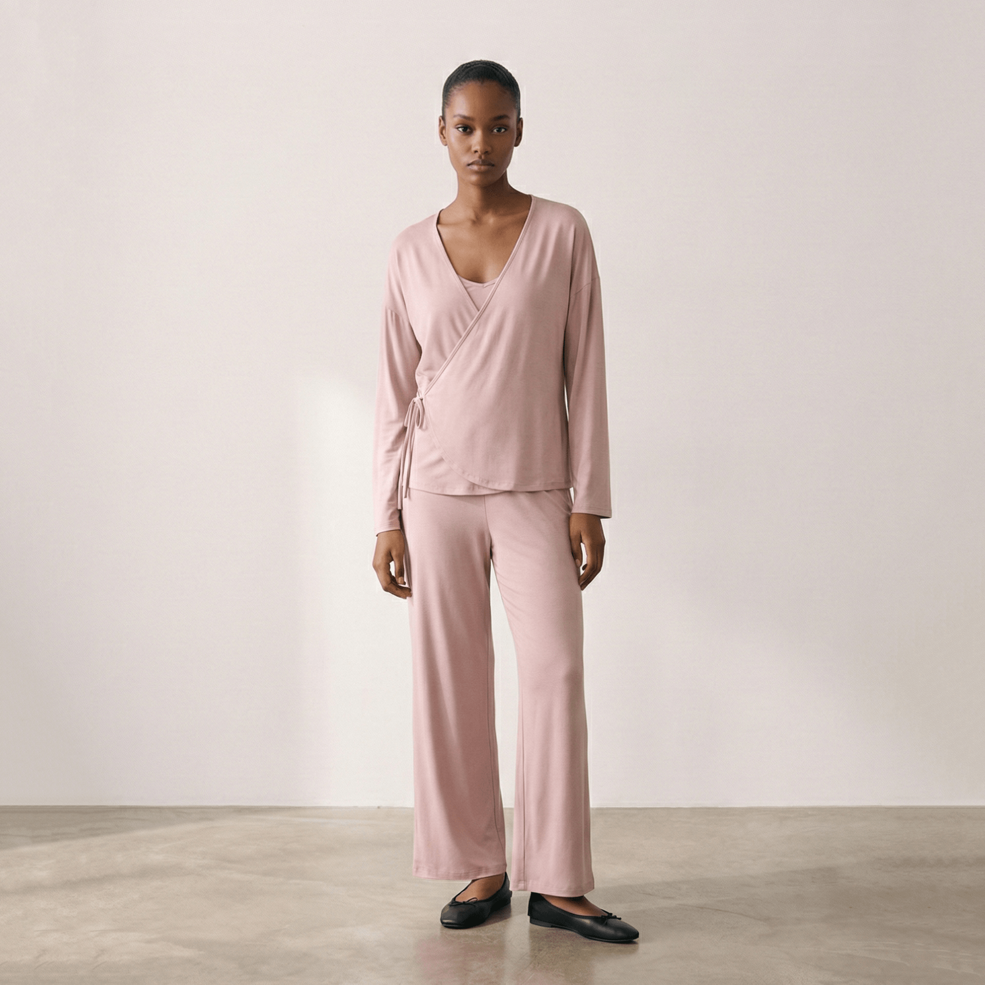  - Ever Lasting - Thalia V Neck Modal Pajama Set / Blue - Pajamas - Ever Lasting