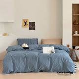 Thin Stripe Bedding Set / Blue