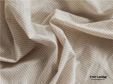 Thin Stripe Bedding Set / Gray