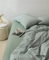 Thin Stripe Bedding Set / Green