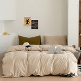 Thin Stripe Bedding Set / Blue