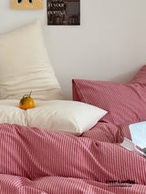 Thin Stripe Bedding Set / Blue