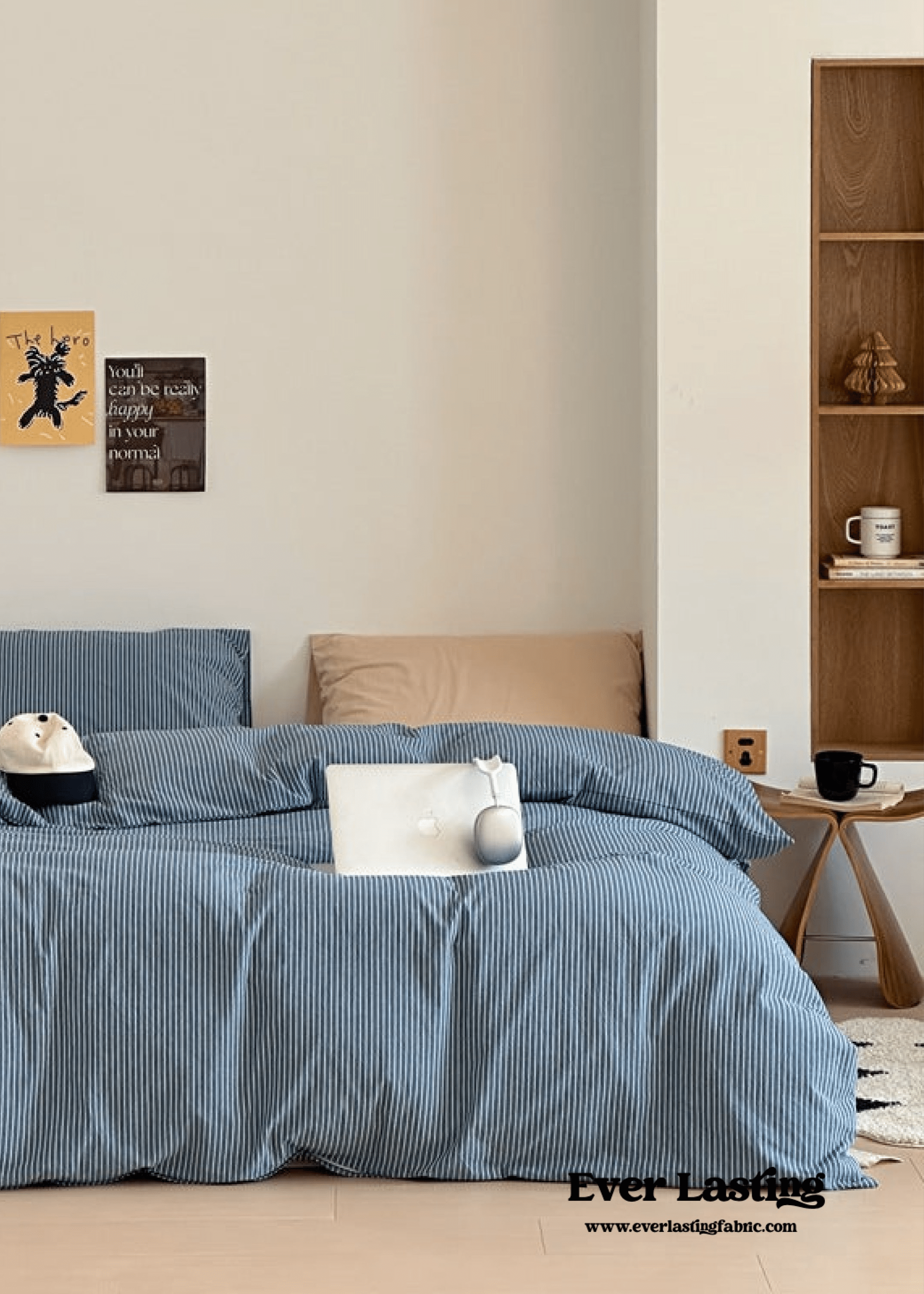  - Ever Lasting - Thin Striped Bedding Set / Red - Bedding Set - Ever Lasting