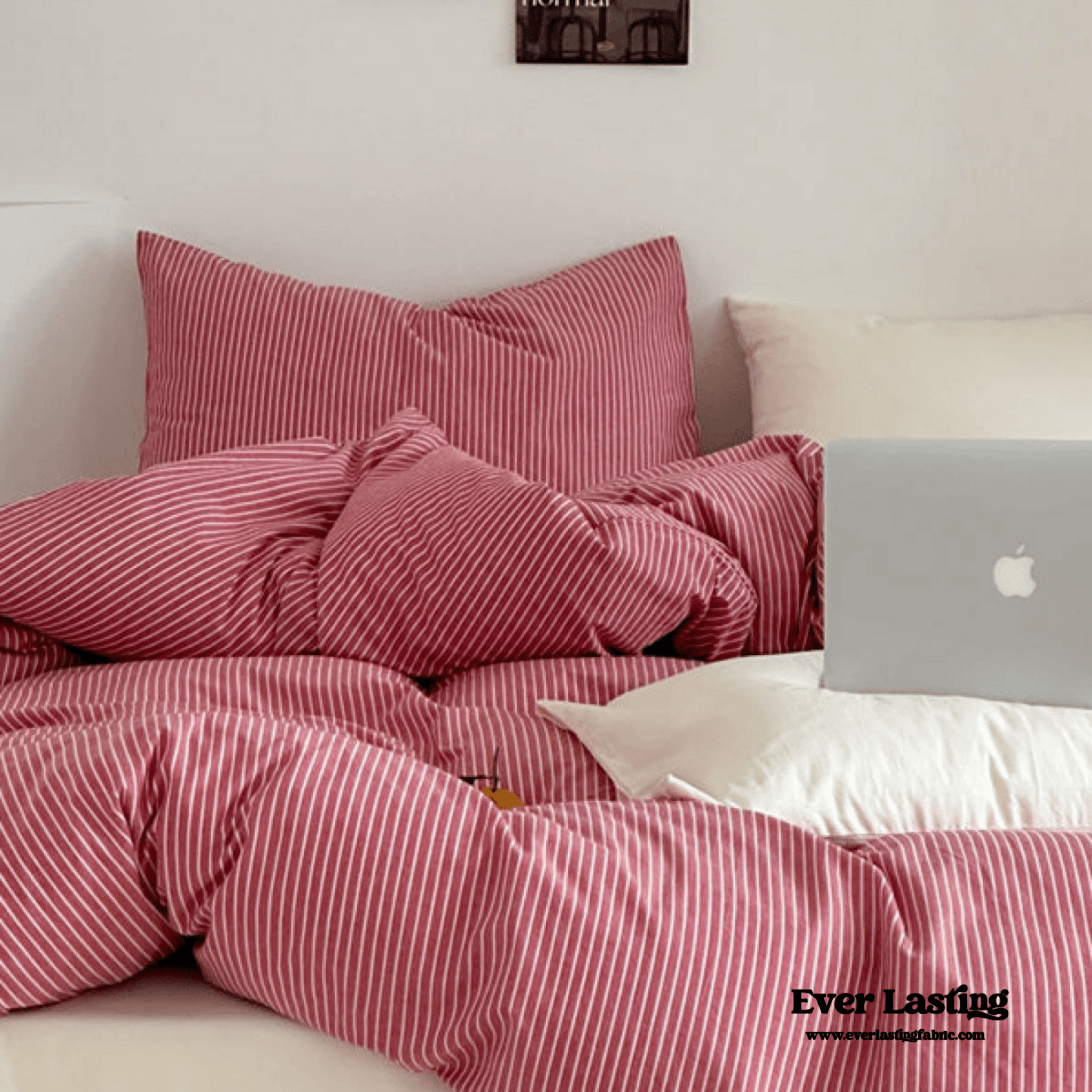 Thin Striped Duvet Cover / Blue - Ever Lasting